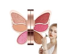 Eye Shadow Palette, 6 Color Eyeshadow, Waterproof Eye Shadow, Matte Shimmer Eyeshadow, Glitter Eyeshadow Palette, Highly Pigmented Eyeshadow, Colorful Eye Makeup, Women’s Eyeshadow Palette,