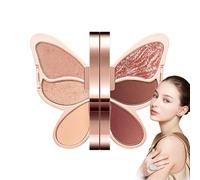 Eye Shadow Palette - 6 Colors Makeup Set, Waterproof Eyeshadow, Matte Shimmer Palette | Highly Pigmented Glitter Enhancing Eye Beauty, Long-Lasting Vibrant Shades Improving Makeup Looks for Women