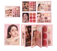 Eye Shadow Palette Makeup | 5-Layer Book-Style Blush Cosmetics Kit,Makeup Kit,for Women Girls Beginners Daily Routine Wedding Party Practice