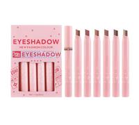 Eye-Shadow Pencil Crayon Pack - 6 Piece Shimmer Eye-Makeup Set, Creamy Smooth Texture Blend, High Pigment Durable Wear Design | Eye- Kit For Friends Family Cosmetic Gift Daily Makeup Party