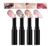 Eye Shadow Stick - 4 Pieces Jelly Glitter Face Makeup | Eye Highlighter Stick - For School Party Night Out Date Wedding Travel Vacation Stage Work Casual