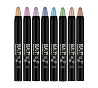 Eye Shadow Stick - Glitter Eyeshadow Pencil Set | Eyeshadow Pencil, 8 Piece Smudge Proof Ultra Creamy Lightweight Blendable Shimmer Makeup, Waterproof Long-Lasting Eye Crayon Kit