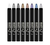 Eye Shadow Stick - Glitter Eyeshadow Pencil Set | Eyeshadow Pencil, 8 Piece Smudge Proof Ultra Creamy Lightweight Blendable Shimmer Makeup, Waterproof Long-Lasting Eye Crayon Kit