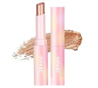 Eye Shadow Stick Golden - Crystal Jelly Glaze Highlighter Makeup Eye shadow Stick - Eyeliner Brightener Pencil with Brush Easy to Blend Long Lasting & Lightweight Feel Shimmer for Glitter Makeup
