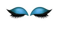 Eye Shadow Stickers - 2-in-1 Eye Cosmetics Patches | Reusable Eyelash Eyeshadow Patch,for Women Girls Festival Costume Carnival Concert Cosplay Party Stage