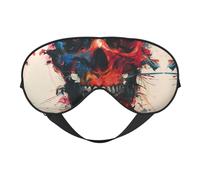 Eye Sleep Mask for Women Men - Abstract Colorful Skull Art Adjustable Soft Buckle Travel Eye Masks for Sleep Mask Blackout, Sleeping Mask for Women Men, Funny Blindfolds for Party Games