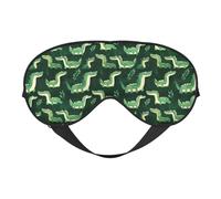 Eye Sleep Mask for Women Men - Adjustable Buckle Cartoon Cute Crocodile Print Travel Eye Masks for Sleep Mask Blackout, Comfy Sleeping Blindfolds for Women Men, Funny Blindfolds for Party Games