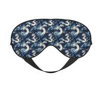 Eye Sleep Mask for Women Men - Adjustable Buckle Cool Dragon Blue Print Travel Eye Masks for Sleep Mask Blackout, Comfy Sleeping Blindfolds for Women Men, Funny Blindfolds for Party Games