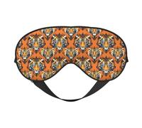 Eye Sleep Mask for Women Men - Adjustable Buckle Cool Tiger Print Travel Eye Masks for Sleep Mask Blackout, Comfy Sleeping Blindfolds for Women Men, Funny Blindfolds for Party Games