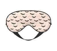Eye Sleep Mask for Women Men - Adjustable Buckle Cute Bat Stars Print Travel Eye Masks for Sleep Mask Blackout, Comfy Sleeping Blindfolds for Women Men, Funny Blindfolds for Party Games