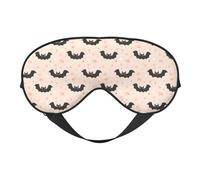 Eye Sleep Mask for Women Men - Adjustable Buckle Cute Star Bat Print Travel Eye Masks for Sleep Mask Blackout, Comfy Sleeping Blindfolds for Women Men, Funny Blindfolds for Party Games