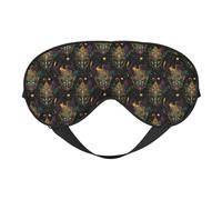 Eye Sleep Mask for Women Men - Adjustable Buckle Fantasy Masquerade Print Travel Eye Masks for Sleep Mask Blackout, Comfy Sleeping Blindfolds for Women Men, Funny Blindfolds for Party Games