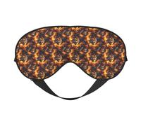 Eye Sleep Mask for Women Men - Adjustable Buckle Fire Cool Tiger Print Travel Eye Masks for Sleep Mask Blackout, Comfy Sleeping Blindfolds for Women Men, Funny Blindfolds for Party Games
