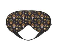 Eye Sleep Mask for Women Men - Adjustable Buckle Gold Purple Masquerade Print Travel Eye Masks for Sleep Mask Blackout, Comfy Sleeping Blindfolds for Women Men, Funny Blindfolds for Party Games