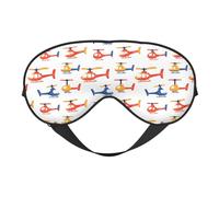 Eye Sleep Mask for Women Men - Adjustable Buckle Helicopter Cartoon Print Travel Eye Masks for Sleep Mask Blackout, Comfy Sleeping Blindfolds for Women Men, Funny Blindfolds for Party Games