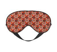 Eye Sleep Mask for Women Men - Adjustable Buckle Orange Tiger Pattern Print Travel Eye Masks for Sleep Mask Blackout, Comfy Sleeping Blindfolds for Women Men, Funny Blindfolds for Party Games