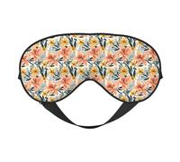 Eye Sleep Mask for Women Men - Adjustable Buckle Retro Lily Print Travel Eye Masks for Sleep Mask Blackout, Comfy Sleeping Blindfolds for Women Men, Funny Blindfolds for Party Games
