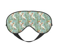 Eye Sleep Mask for Women Men - Adjustable Buckle Riverside Gull Print Travel Eye Masks for Sleep Mask Blackout, Comfy Sleeping Blindfolds for Women Men, Funny Blindfolds for Party Games