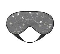 Eye Sleep Mask for Women Men - Airplane Routes Around The World Adjustable Soft Buckle Travel Eye Masks for Sleep Mask Blackout, Sleeping Mask for Women Men, Funny Blindfolds for Party Games