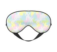Eye Sleep Mask for Women Men - Artistic Cartoon Cute Rabbit Adjustable Buckle Travel Eye Masks for Sleep Mask Blackout, Soft Sleeping Mask for Women Men, Funny Blindfolds for Party Games