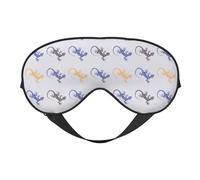 Eye Sleep Mask for Women Men - Artistic Cute Lizard Gecko Adjustable Buckle Travel Eye Masks for Sleep Mask Blackout, Soft Sleeping Mask for Women Men, Funny Blindfolds for Party Games