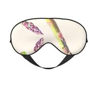 Eye Sleep Mask for Women Men - Asparagus Print Comical Adjustable Buckle Travel Eye Masks for Sleep Mask Blackout, Soft Sleeping Mask for Women Men, Funny Blindfolds for Party Games