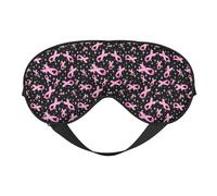 Eye Sleep Mask for Women Men - Breast Cancer Awareness-E Adjustable Buckle Travel Eye Masks for Sleep Mask Blackout, Soft Sleeping Mask for Women Men, Funny Blindfolds for Party Games
