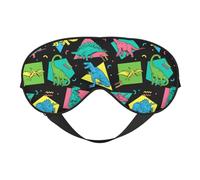 Eye Sleep Mask for Women Men - Cartoon Dinosaurs Kids Adjustable Soft Buckle Travel Eye Masks for Sleep Mask Blackout, Sleeping Mask for Women Men, Funny Blindfolds for Party Games