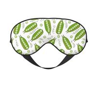 Eye Sleep Mask for Women Men - Cartoon Green Peas Adjustable Buckle Travel Eye Masks for Sleep Mask Blackout, Soft Sleeping Mask for Women Men, Funny Blindfolds for Party Games
