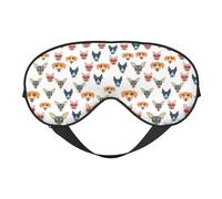 Eye Sleep Mask for Women Men - cat Dog Head Adjustable Buckle Travel Eye Masks for Sleep Mask Blackout, Soft Sleeping Mask for Women Men, Funny Blindfolds for Party Games