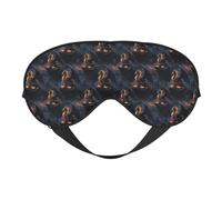 Eye Sleep Mask for Women Men - Cool Fire Mountain Dragon A Print Adjustable Buckle Travel Eye Masks for Sleep Mask Blackout, Comfy Sleeping Mask for Women Men, Funny Blindfolds for Party Games