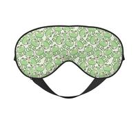 Eye Sleep Mask for Women Men - Cute Frog Sitting Pose Funny Adjustable Soft Buckle Travel Eye Masks for Sleep Mask Blackout, Sleeping Mask for Women Men, Funny Blindfolds for Party Games
