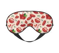 Eye Sleep Mask for Women Men - Cute Lips Tomato Juice Adjustable Buckle Travel Eye Masks for Sleep Mask Blackout, Soft Sleeping Mask for Women Men, Funny Blindfolds for Party Games