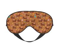 Eye Sleep Mask for Women Men - Dachshund Dog Puppy Colorful Ball Adjustable Buckle Travel Eye Masks for Sleep Mask Blackout, Soft Sleeping Mask for Women Men, Funny Blindfolds for Party Games