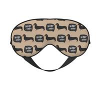 Eye Sleep Mask for Women Men - Dachshund Dog Puppy No.1015 Adjustable Buckle Travel Eye Masks for Sleep Mask Blackout, Soft Sleeping Mask for Women Men, Funny Blindfolds for Party Games