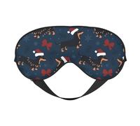 Eye Sleep Mask for Women Men - Dachshund Dog Puppy No.1032 Adjustable Buckle Travel Eye Masks for Sleep Mask Blackout, Soft Sleeping Mask for Women Men, Funny Blindfolds for Party Games