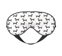Eye Sleep Mask for Women Men - Dachshund Dog Puppy Retro Adjustable Soft Buckle Travel Eye Masks for Sleep Mask Blackout, Sleeping Mask for Women Men, Funny Blindfolds for Party Games