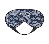 Eye Sleep Mask for Women Men - Dragon A Adjustable Buckle Travel Eye Masks for Sleep Mask Blackout, Soft Sleeping Mask for Women Men, Funny Blindfolds for Party Games