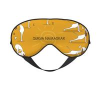 Eye Sleep Mask for Women Men - English Cocker Spaniel Doing Yoga Adjustable Buckle Travel Eye Masks for Sleep Mask Blackout, Soft Sleeping Mask for Women Men, Funny Blindfolds for Party Games