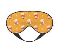 Eye Sleep Mask for Women Men - Funny Popcorn Adjustable Buckle Travel Eye Masks for Sleep Mask Blackout, Soft Sleeping Mask for Women Men, Funny Blindfolds for Party Games