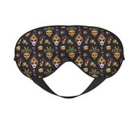 Eye Sleep Mask for Women Men - Gold Purple Masquerade Print Adjustable Buckle Travel Eye Masks for Sleep Mask Blackout, Comfy Sleeping Mask for Women Men, Funny Blindfolds for Party Games