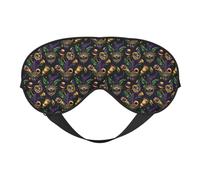 Eye Sleep Mask for Women Men - Gothic Masquerade Print Adjustable Buckle Travel Eye Masks for Sleep Mask Blackout, Comfy Sleeping Mask for Women Men, Funny Blindfolds for Party Games