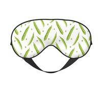 Eye Sleep Mask for Women Men - Green Peas Cute Adjustable Buckle Travel Eye Masks for Sleep Mask Blackout, Soft Sleeping Mask for Women Men, Funny Blindfolds for Party Games