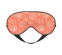 Eye Sleep Mask for Women Men - he Marine Theme with Corals Adjustable Buckle Travel Eye Masks for Sleep Mask Blackout, Soft Sleeping Mask for Women Men, Funny Blindfolds for Party Games