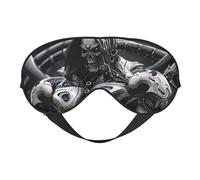 Eye Sleep Mask for Women Men - Mecha Skeleton Warrior Adjustable Soft Buckle Travel Eye Masks for Sleep Mask Blackout, Sleeping Mask for Women Men, Funny Blindfolds for Party Games