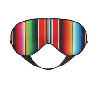 Eye Sleep Mask for Women Men - Mexican Serape Blanket Stripes Adjustable Buckle Travel Eye Masks for Sleep Mask Blackout, Soft Sleeping Mask for Women Men, Funny Blindfolds for Party Games