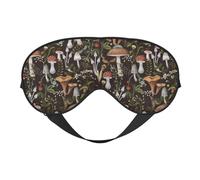 Eye Sleep Mask for Women Men - Mushroom Garnish A Adjustable Buckle Travel Eye Masks for Sleep Mask Blackout, Soft Sleeping Mask for Women Men, Funny Blindfolds for Party Games