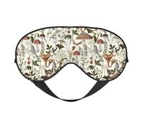 Eye Sleep Mask for Women Men - Mushroom Garnish Adjustable Buckle Travel Eye Masks for Sleep Mask Blackout, Soft Sleeping Mask for Women Men, Funny Blindfolds for Party Games
