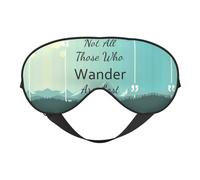 Eye Sleep Mask for Women Men - Not All Those Who Wander are Lost1 Adjustable Soft Buckle Travel Eye Masks for Sleep Mask Blackout, Sleeping Mask for Women Men, Funny Blindfolds for Party Games
