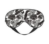 Eye Sleep Mask for Women Men - Parrot Leaves Shadow Adjustable Buckle Travel Eye Masks for Sleep Mask Blackout, Soft Sleeping Mask for Women Men, Funny Blindfolds for Party Games